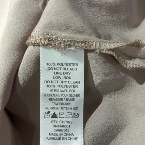 Monteau Women's Taupe Blouse - Picture 7 of 7